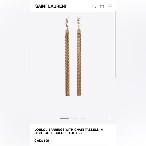 Saint Laurent Jewelry - Ysl Saint Laurent Lou Lou earrings